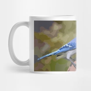 Blue Jay Digital Painting Mug